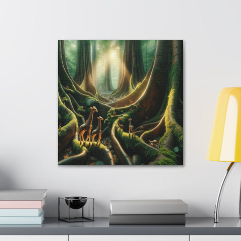 Whispers of the Sunlit Glade - Canvas Print