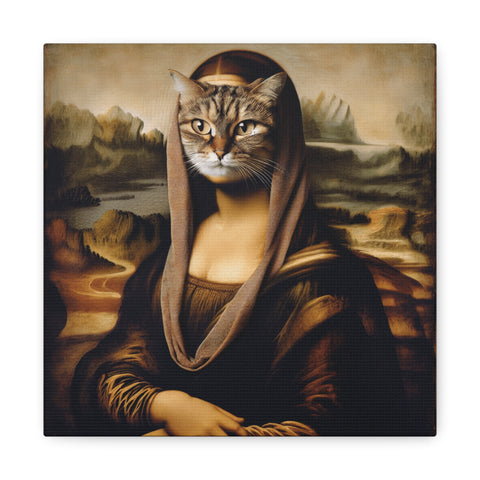 The Feline Mona Lisa - Canvas Print