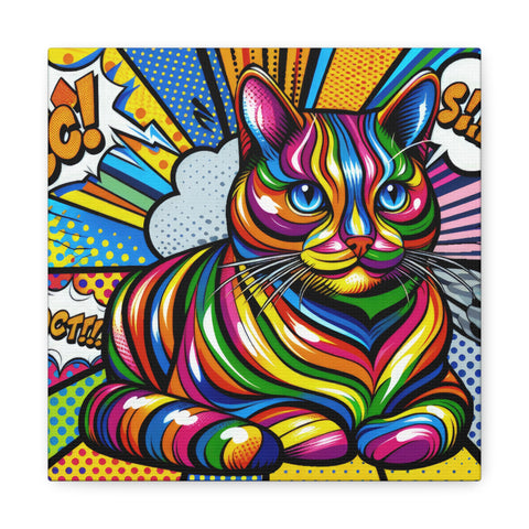 Spectra-feline Explosion - Canvas Print