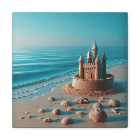 Sandcastle Dreams at Twilight - Canvas Print