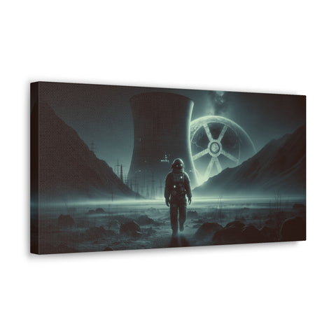 Atomic Dreams at Twilight's Edge - Canvas Print