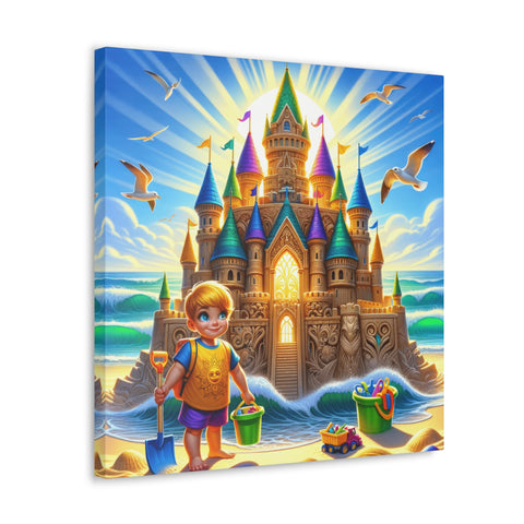 Majesty by the Sea: The Dreamers Fortress - Canvas Print