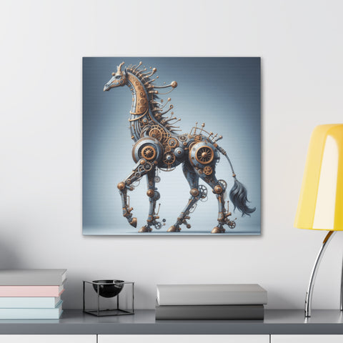 The Steampunk Stallion - Canvas Print