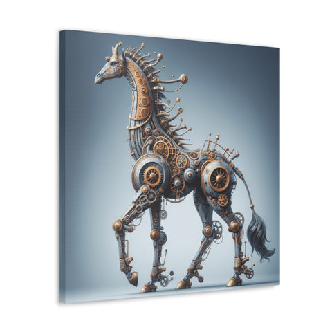 The Steampunk Stallion - Canvas Print