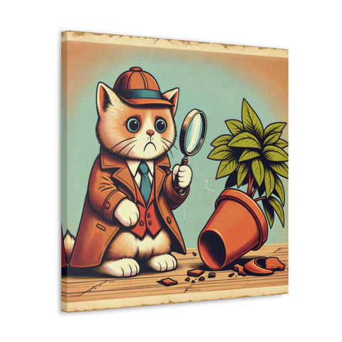 The Great Whisker Detective - Canvas Print