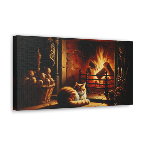 Warmth and Whiskers - Canvas Print