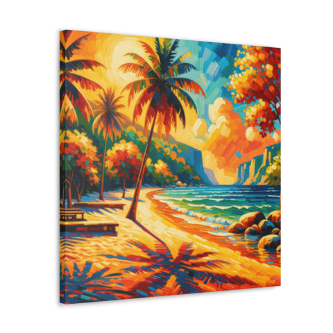 Sunset Serenade at Sapphire Shores - Canvas Print