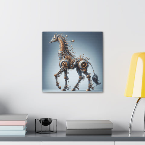 The Steampunk Stallion - Canvas Print