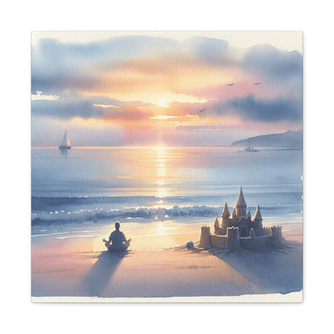 Twilight Turrets by the Tide - Canvas Print