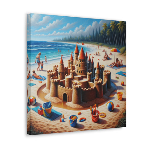 Majestic Sandscape Fortress - Canvas Print