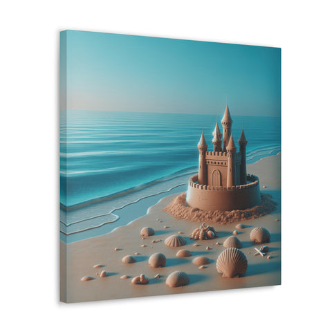 Sandcastle Dreams at Twilight - Canvas Print