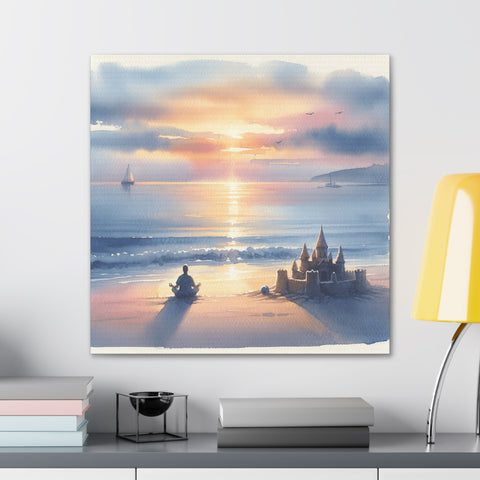 Twilight Turrets by the Tide - Canvas Print