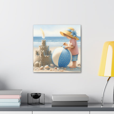 Seaside Architect: Crafting Fantasy - Canvas Print