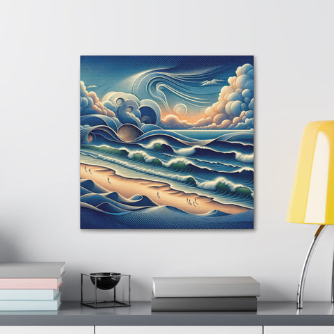 Serenade of the Swirling Sea - Canvas Print