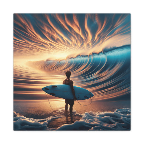 Embrace of the Surf's Symphony - Canvas Print