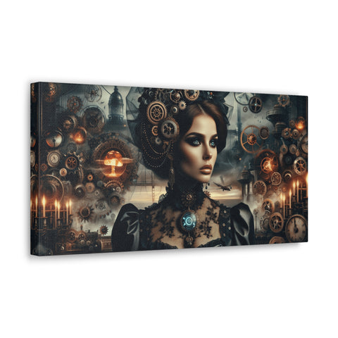 Empress of Time: An Odyssey in Cogs and Dreams - Canvas Print