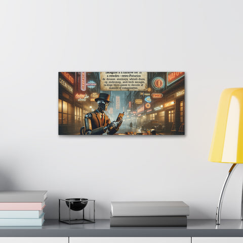 The Clockwork Scribe: Tales of Tomorrow - Canvas Print