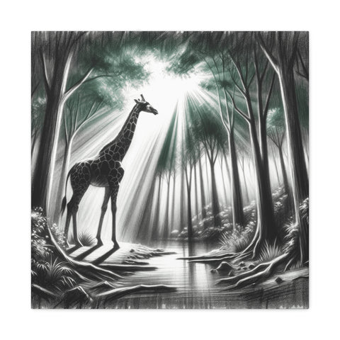 Gentle Giant's Forest Serenade - Canvas Print