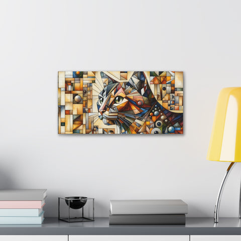 Geometric Whiskers - Canvas Print