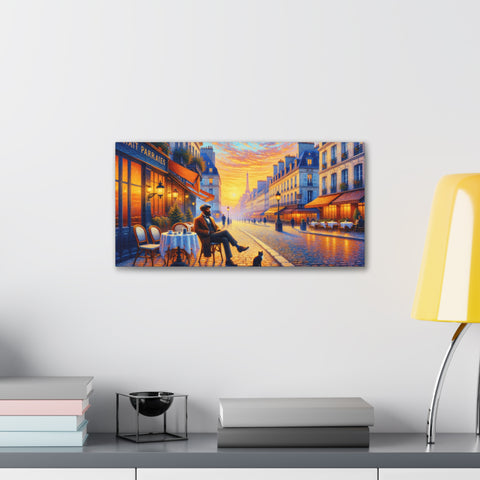 Twilight Whispers of Paris - Canvas Print