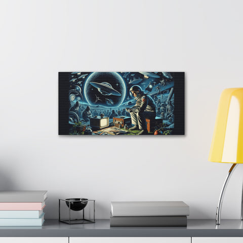 Galactic Rendezvous: Symphony of the Stars - Canvas Print