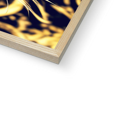 Wood panel with two gold foil photo of a sunset on the front of a book.