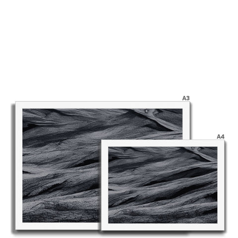 Four photos of a row of furrows on a picture plate.