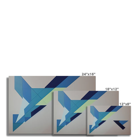 A series of wall tiles on a tile wall with multiple shapes and colors.