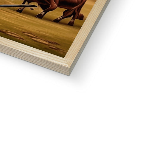 A softcover picture of a horse and a book sitting in a field.