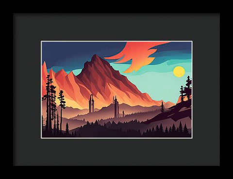 Realm in the Peaks - Framed Print