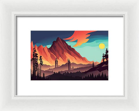 Realm in the Peaks - Framed Print