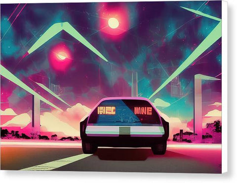 Retrofuturism Art Creation 03 - Canvas Print