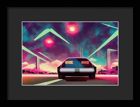 Retrofuturism Art Creation 03 - Framed Print