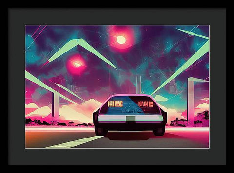 Retrofuturism Art Creation 03 - Framed Print