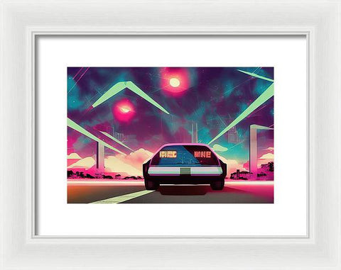 Retrofuturism Art Creation 03 - Framed Print