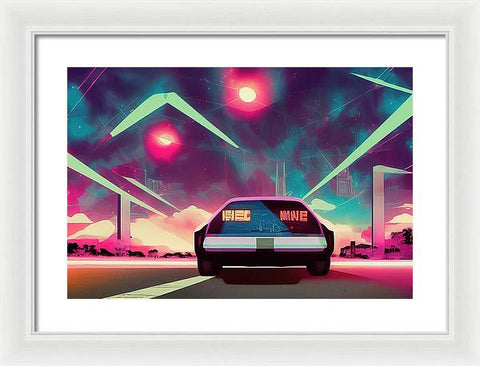 Retrofuturism Art Creation 03 - Framed Print