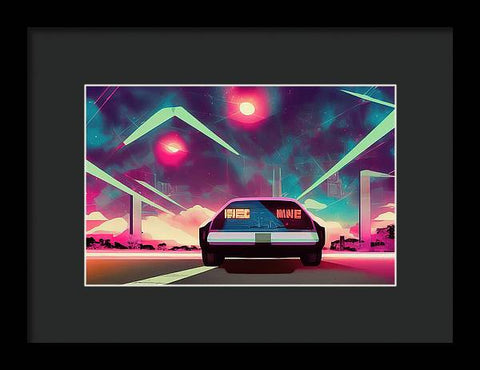 Retrofuturism Art Creation 03 - Framed Print