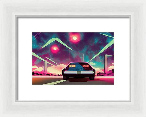 Retrofuturism Art Creation 03 - Framed Print