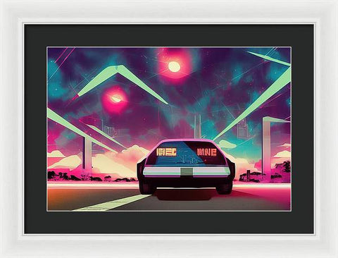 Retrofuturism Art Creation 03 - Framed Print