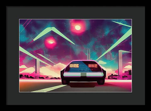 Retrofuturism Art Creation 03 - Framed Print