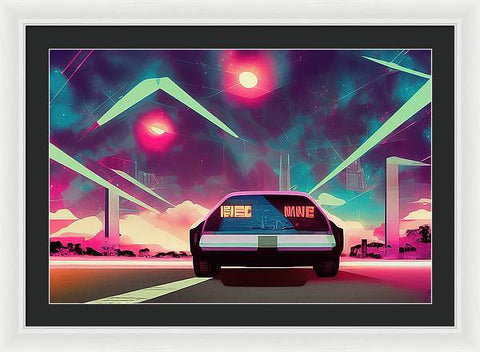 Retrofuturism Art Creation 03 - Framed Print