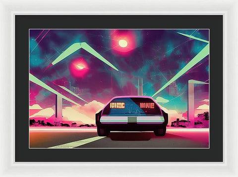 Retrofuturism Art Creation 03 - Framed Print