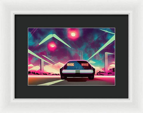 Retrofuturism Art Creation 03 - Framed Print