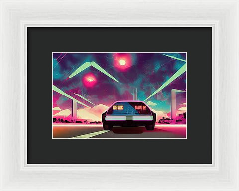 Retrofuturism Art Creation 03 - Framed Print