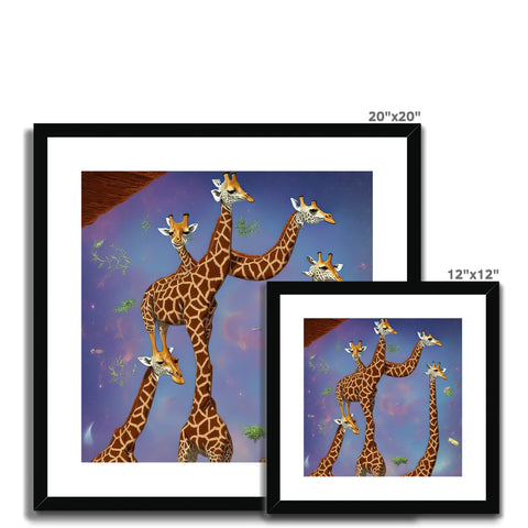 Three giraffe are standing by a large, lush green bush looking for grazing animals.