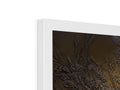 An imac wall mounted on one of the metal frames is painted with a piece of