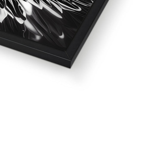 An image of a large black and silver picture frame.
