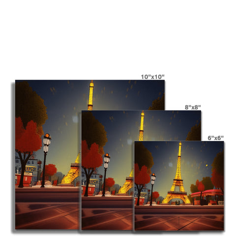 A couple of cards with different images of the city of Paris.