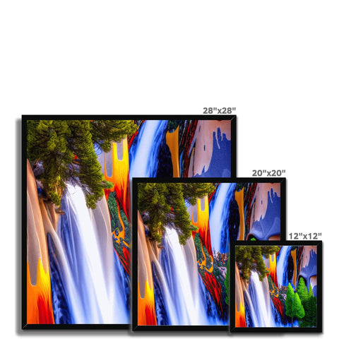a screen on a wall displaying colorful images on 3 flat monitors.