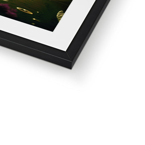 A picture of a picture frame that is on top of a computer monitor.